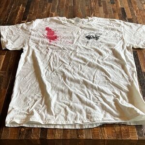 Die Hard themed White Tee with Red Graphic